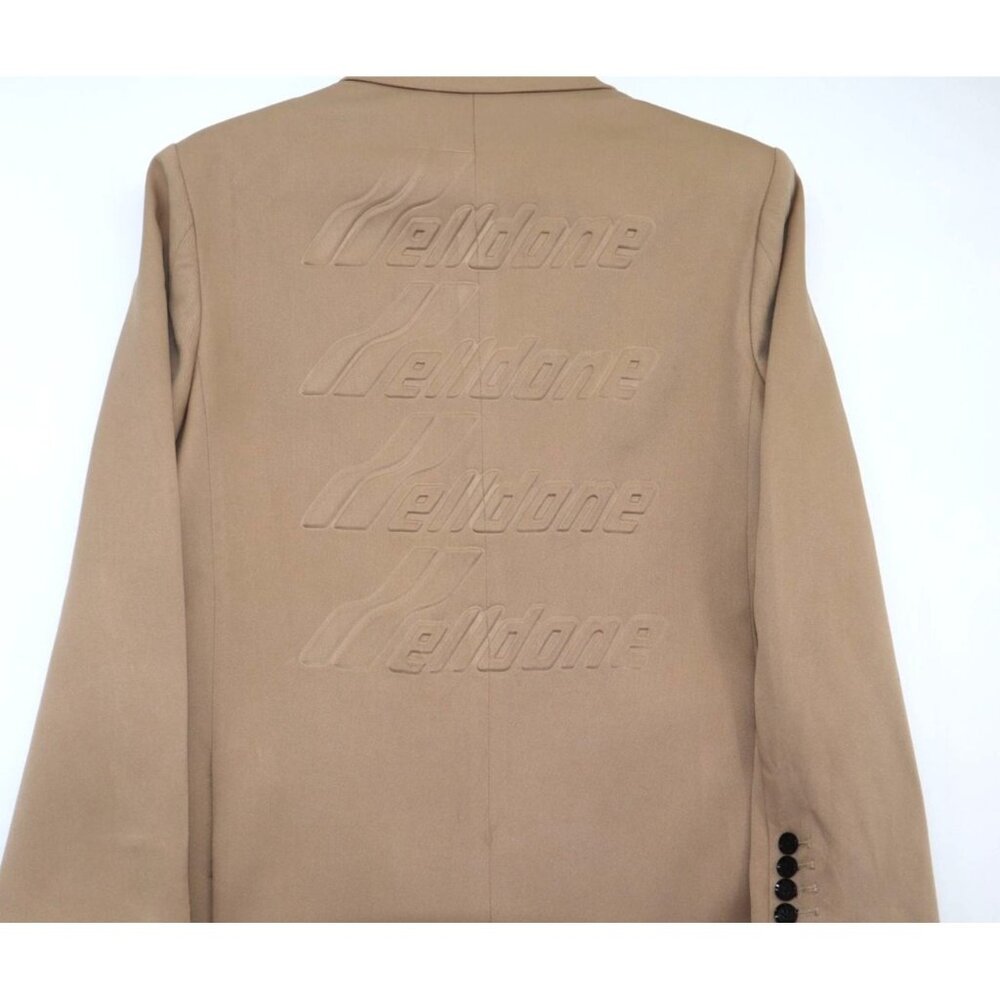We11done Mens Beige Blazer Jacket M 3D Back Design Oversize  Business Career